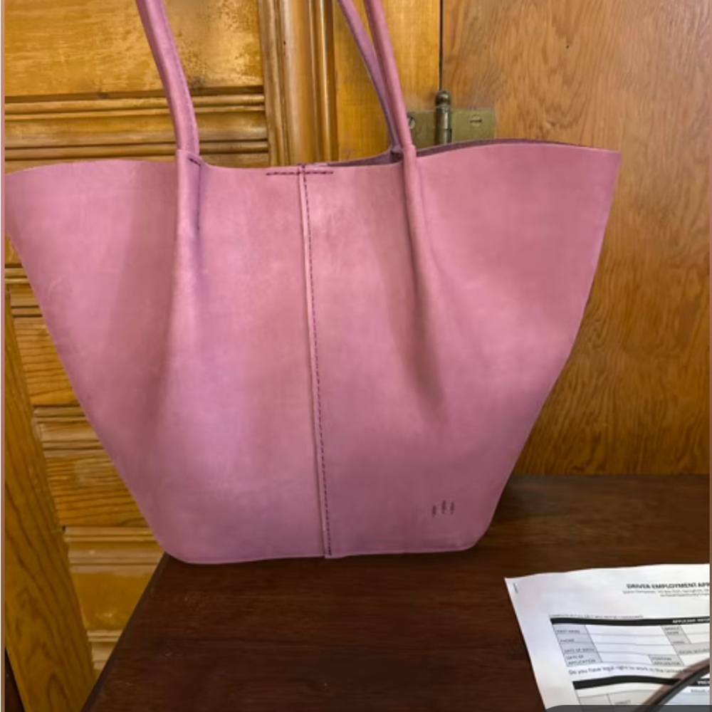 Portland Leather large Devan Tote Foxglove